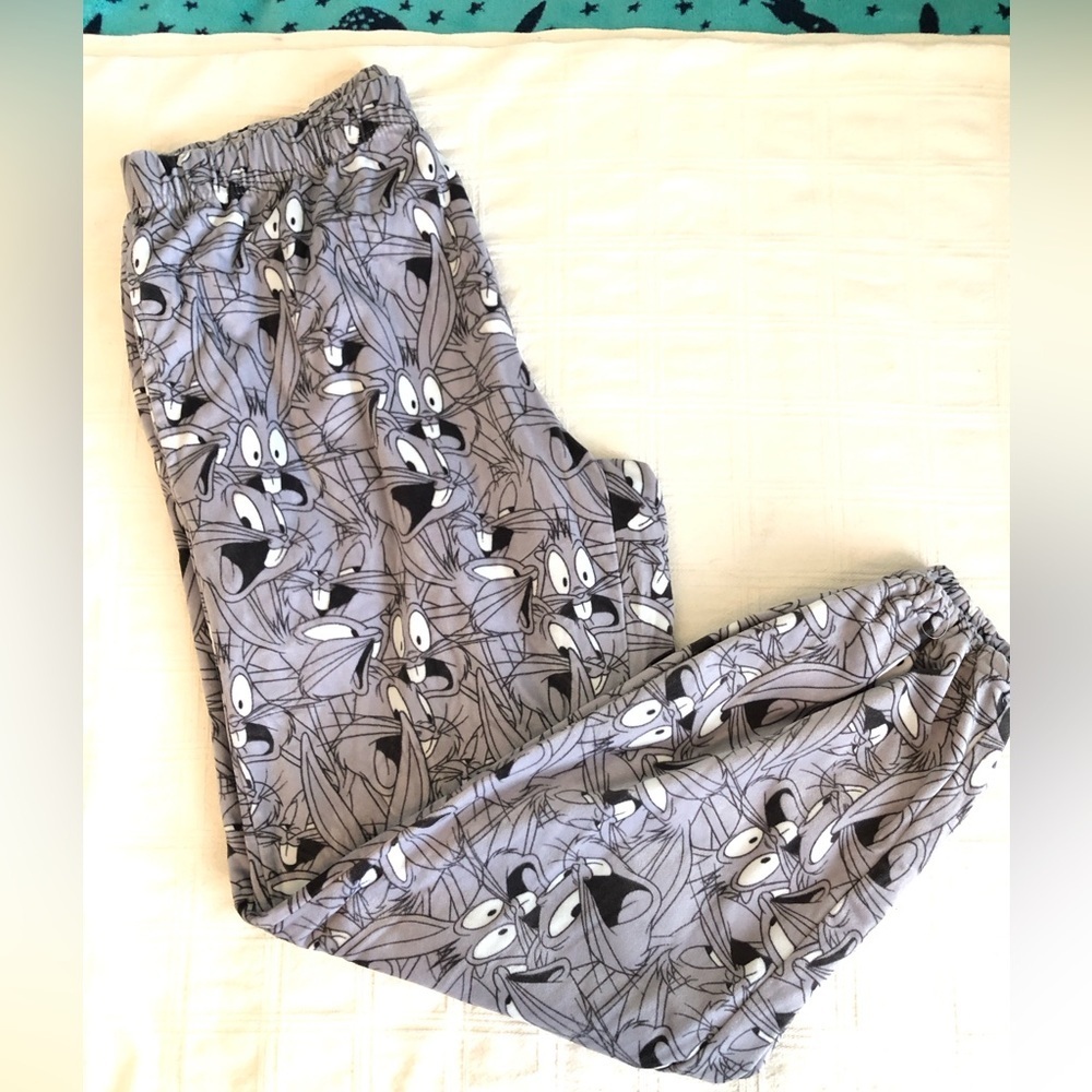 aeropostale Looney toons Gray bugs bunny PJ bottoms Men XL